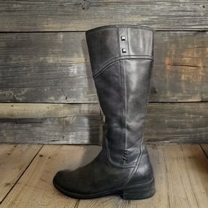 BLONDO Fur Lined Leather Zip Up Tall Fall/Winter Boots Women's size 9